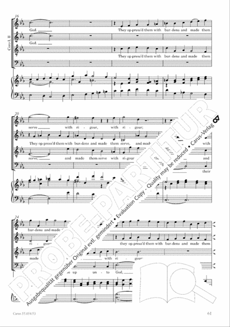 Israel in Egypt - Part I-III 4-Part scores gallery preview page 69