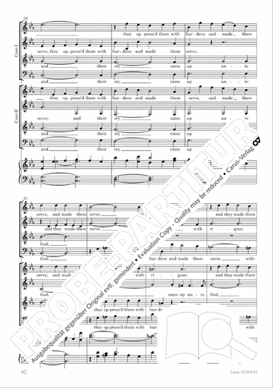 Israel in Egypt - Part I-III 4-Part scores gallery preview page 70