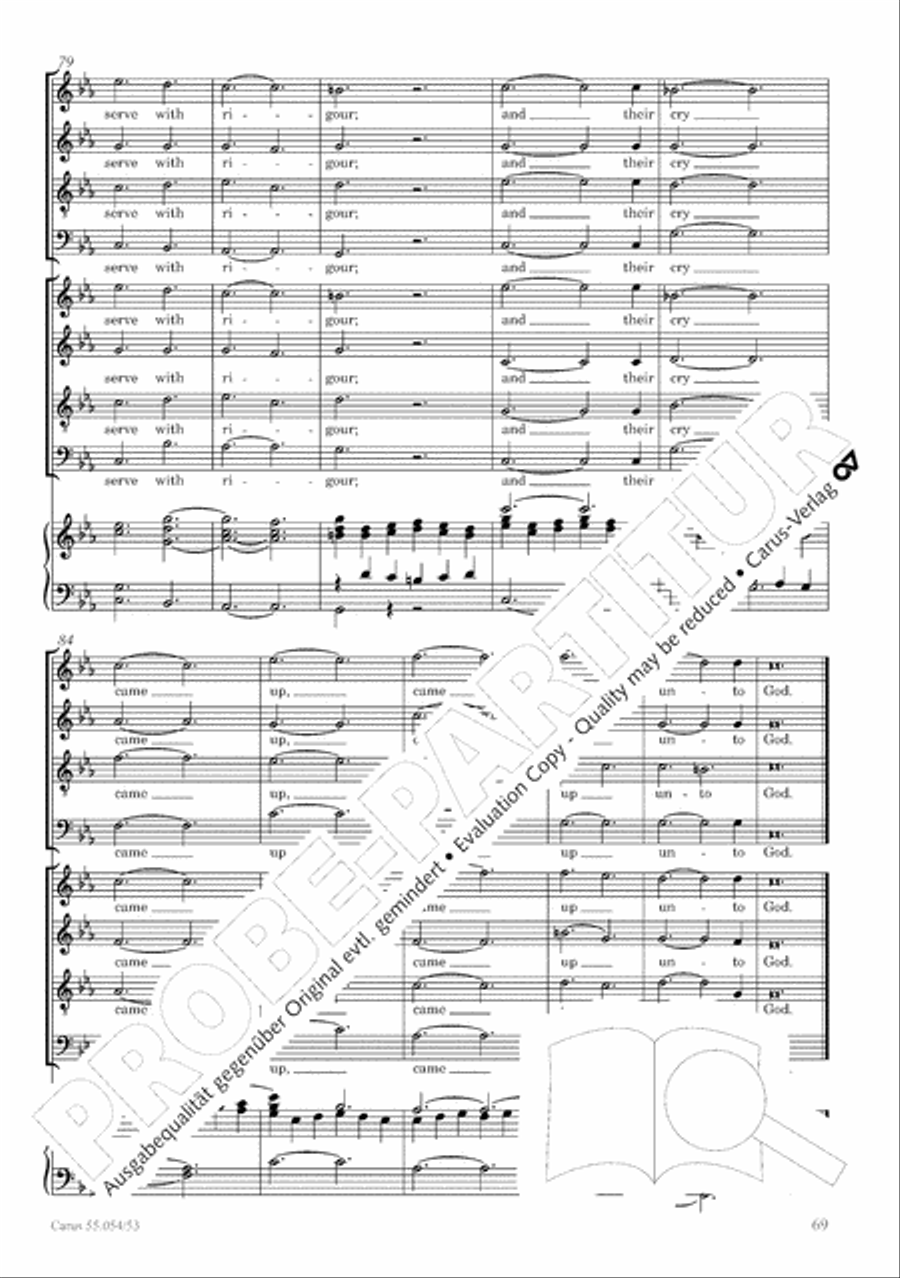 Israel in Egypt - Part I-III 4-Part scores gallery preview page 77