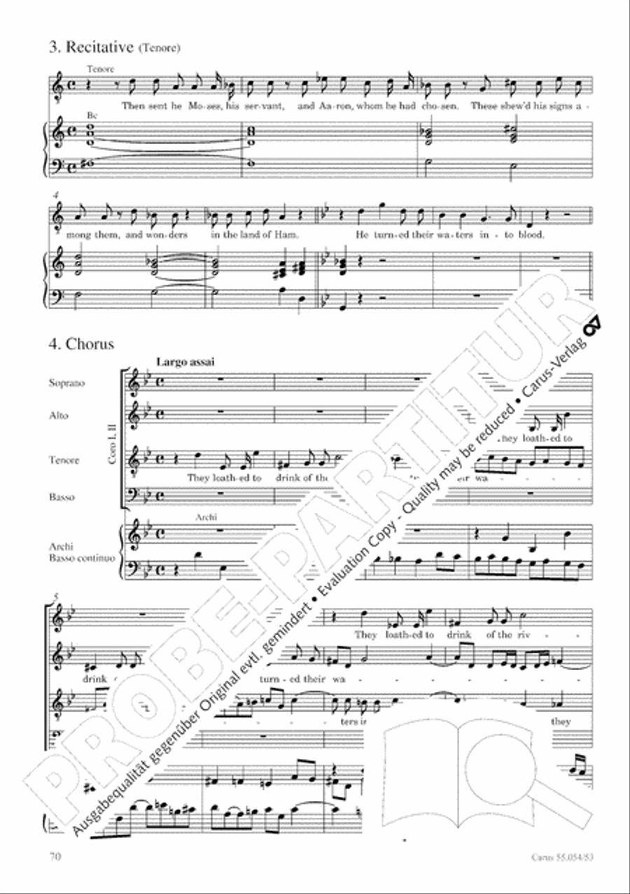 Israel in Egypt - Part I-III 4-Part scores gallery preview page 78