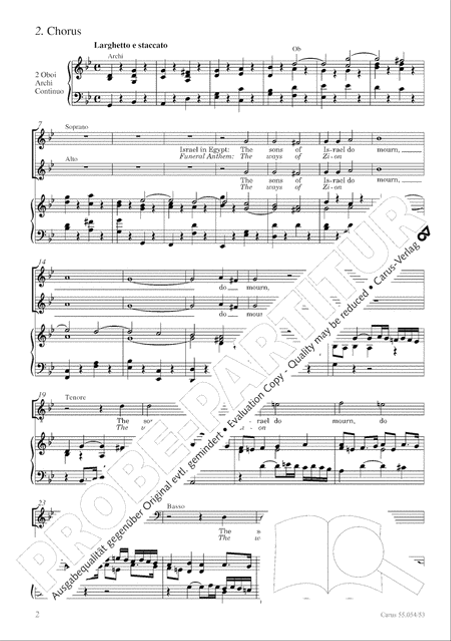Israel in Egypt - Part I-III 4-Part scores gallery preview page 10