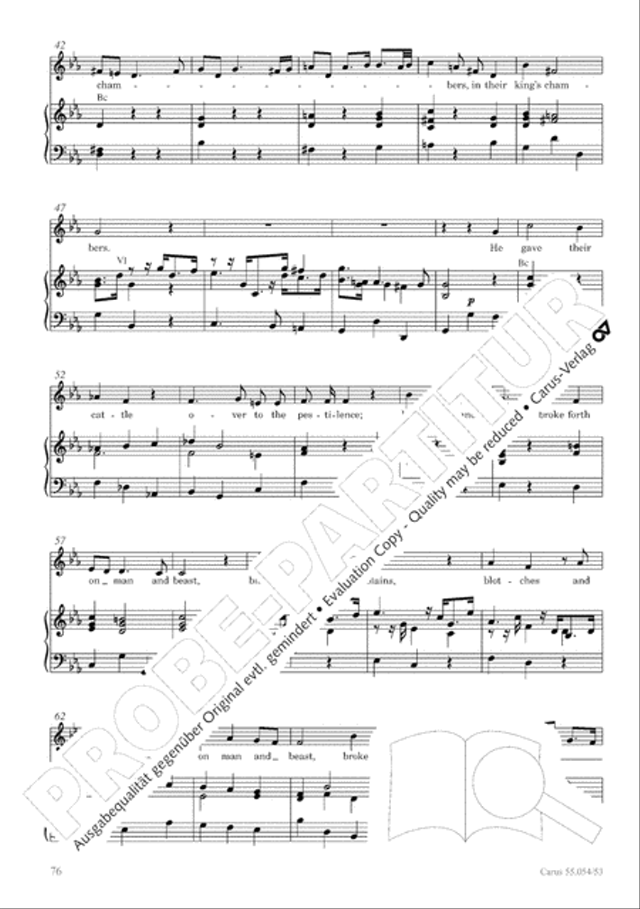 Israel in Egypt - Part I-III 4-Part scores gallery preview page 84
