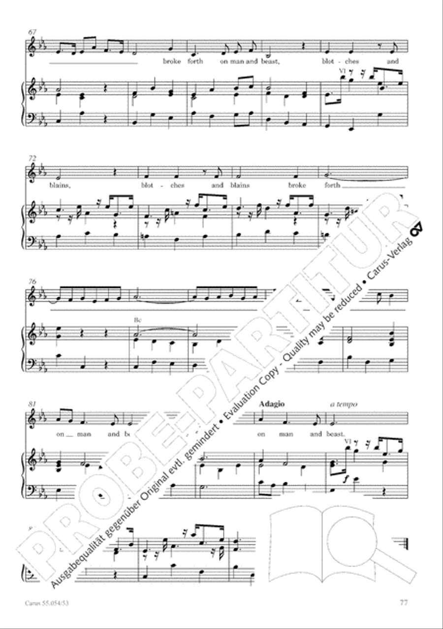 Israel in Egypt - Part I-III 4-Part scores gallery preview page 85