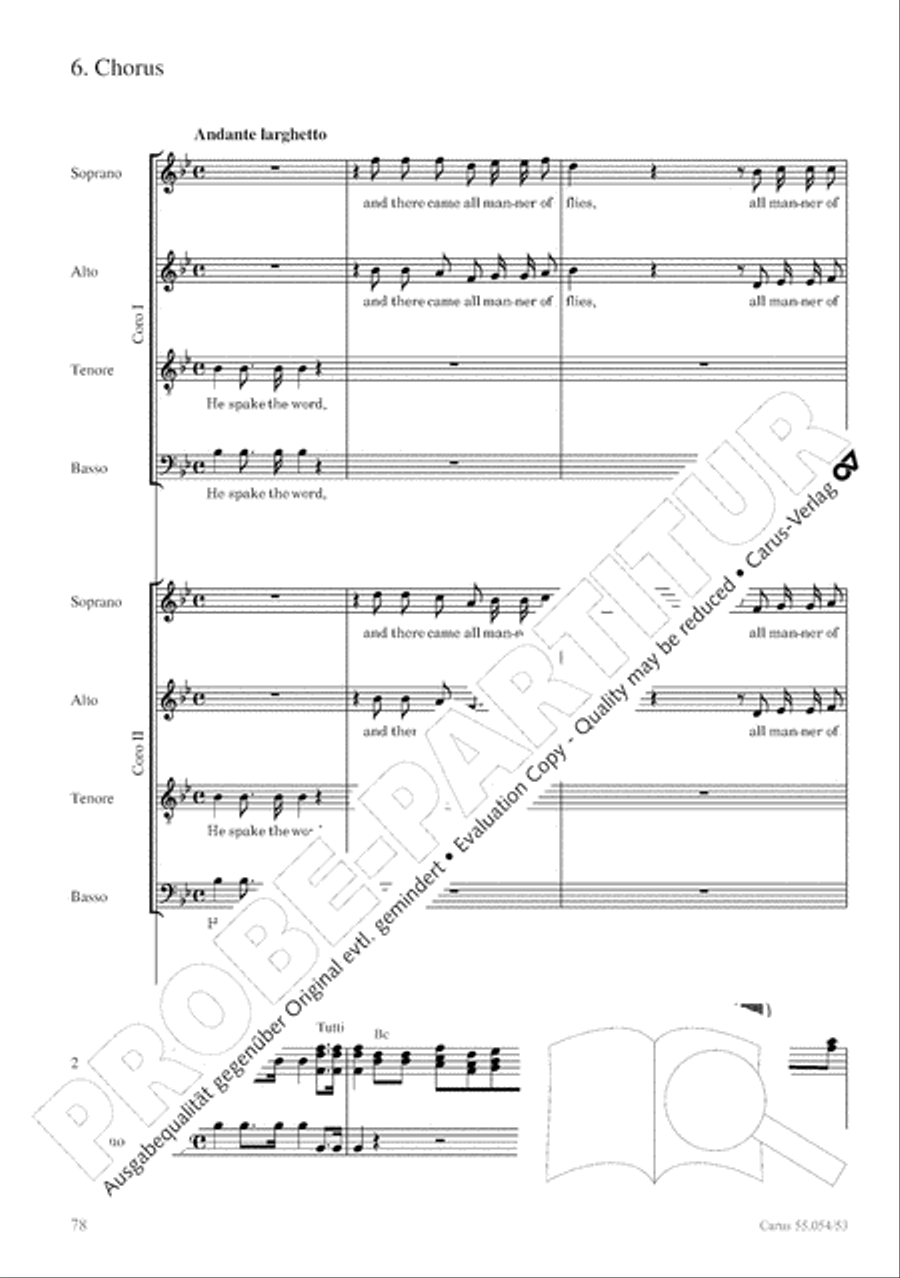 Israel in Egypt - Part I-III 4-Part scores gallery preview page 86