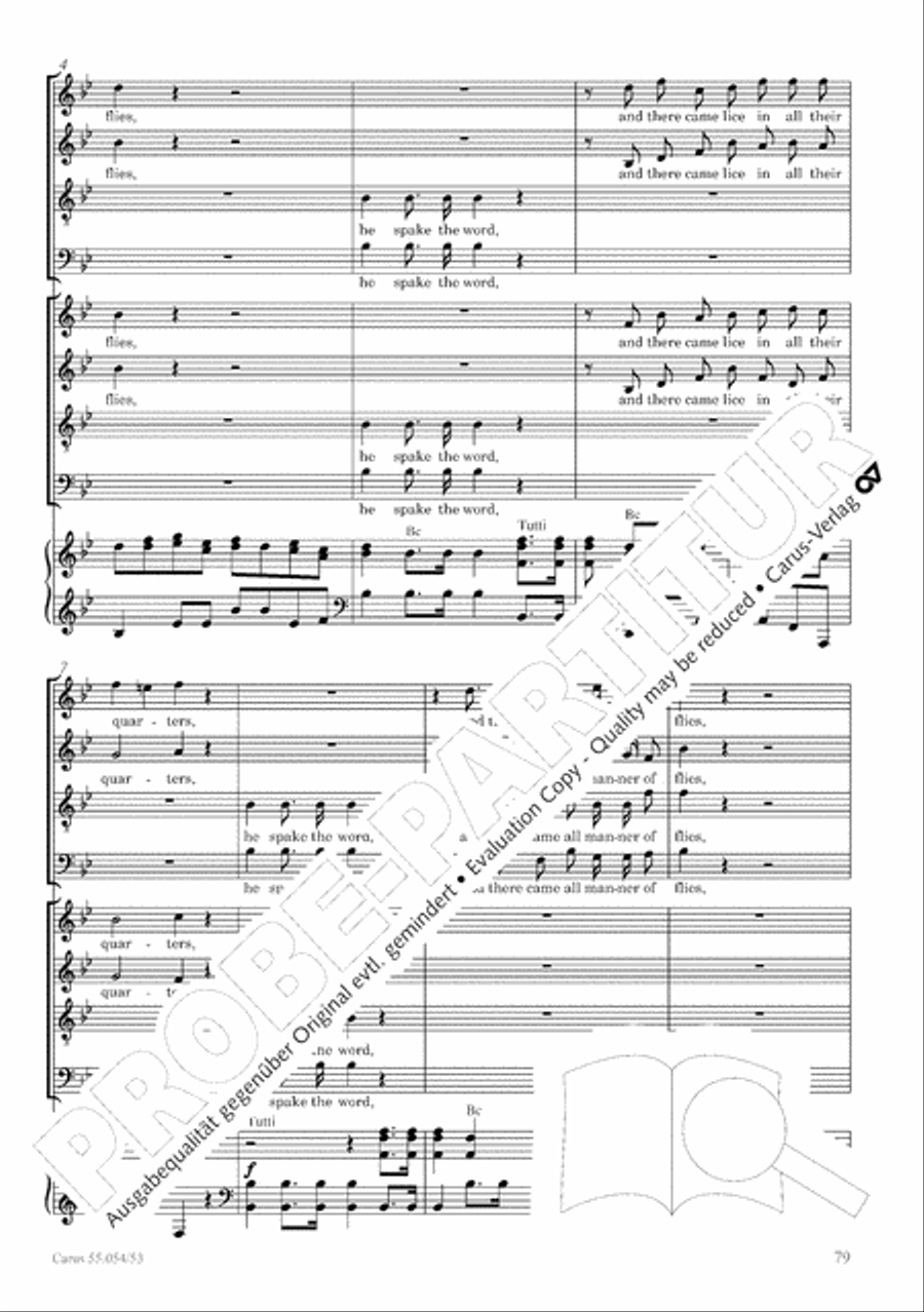 Israel in Egypt - Part I-III 4-Part scores gallery preview page 87