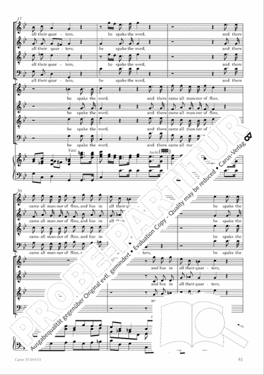 Israel in Egypt - Part I-III 4-Part scores gallery preview page 89