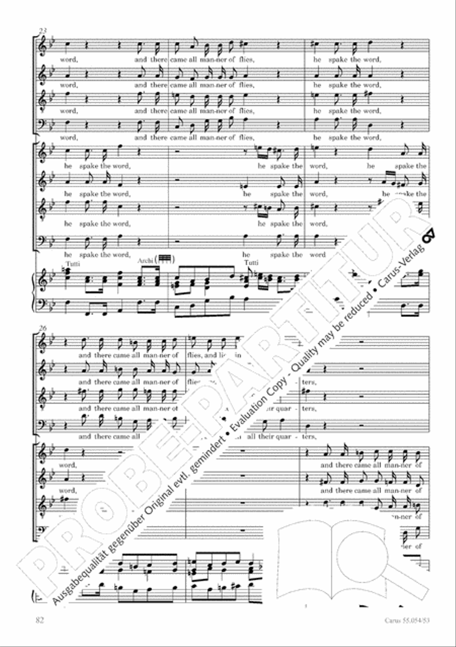 Israel in Egypt - Part I-III 4-Part scores gallery preview page 90