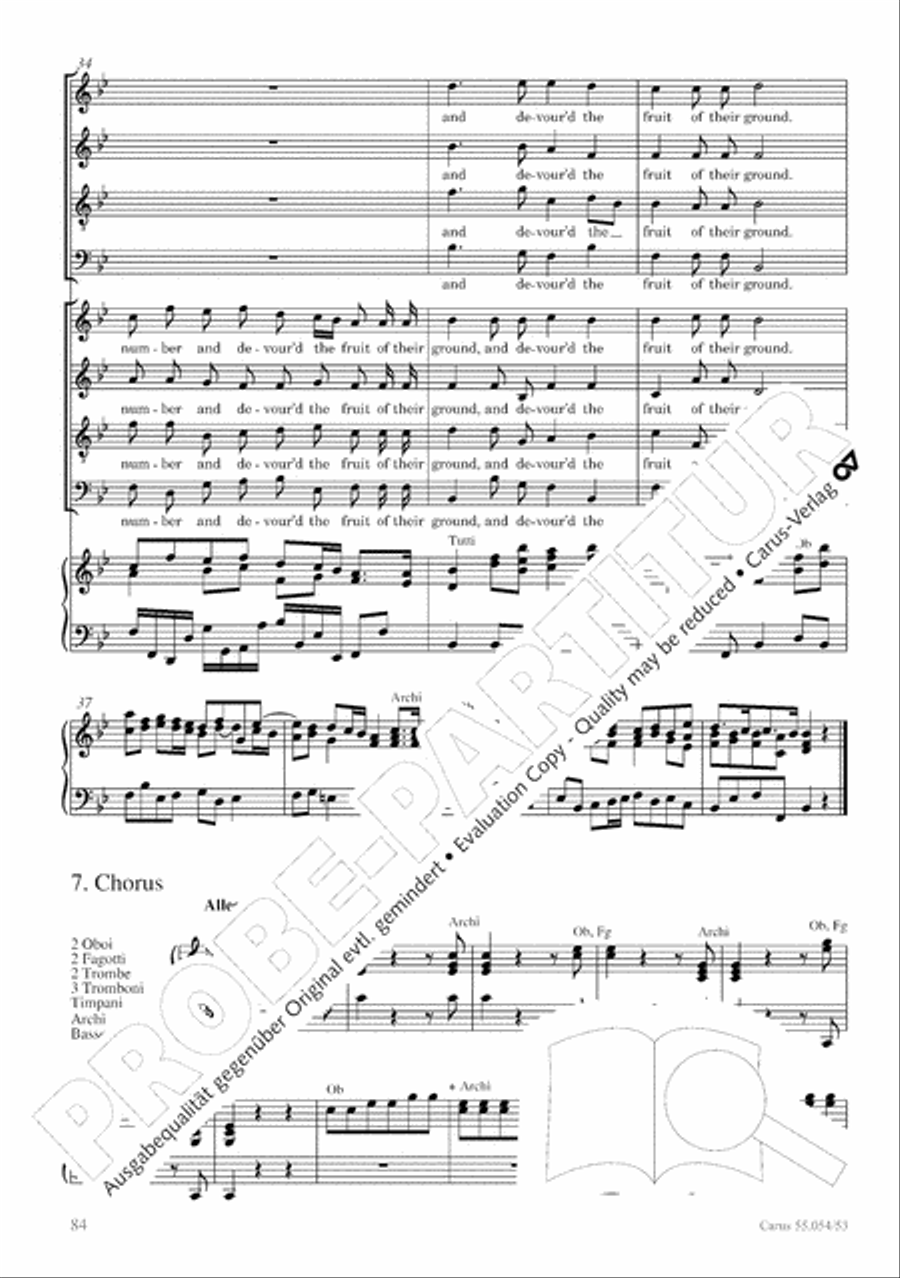 Israel in Egypt - Part I-III 4-Part scores gallery preview page 92