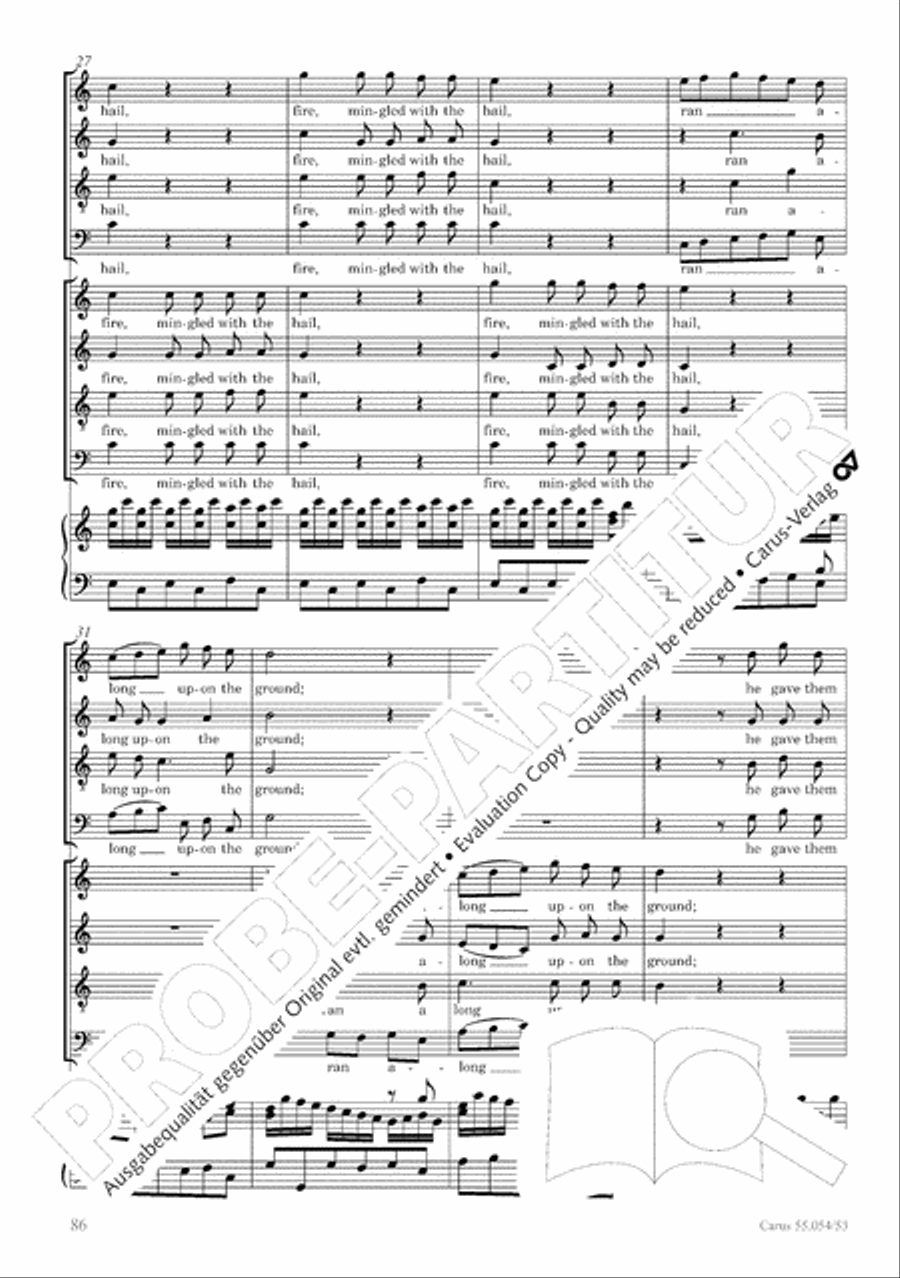 Israel in Egypt - Part I-III 4-Part scores gallery preview page 94