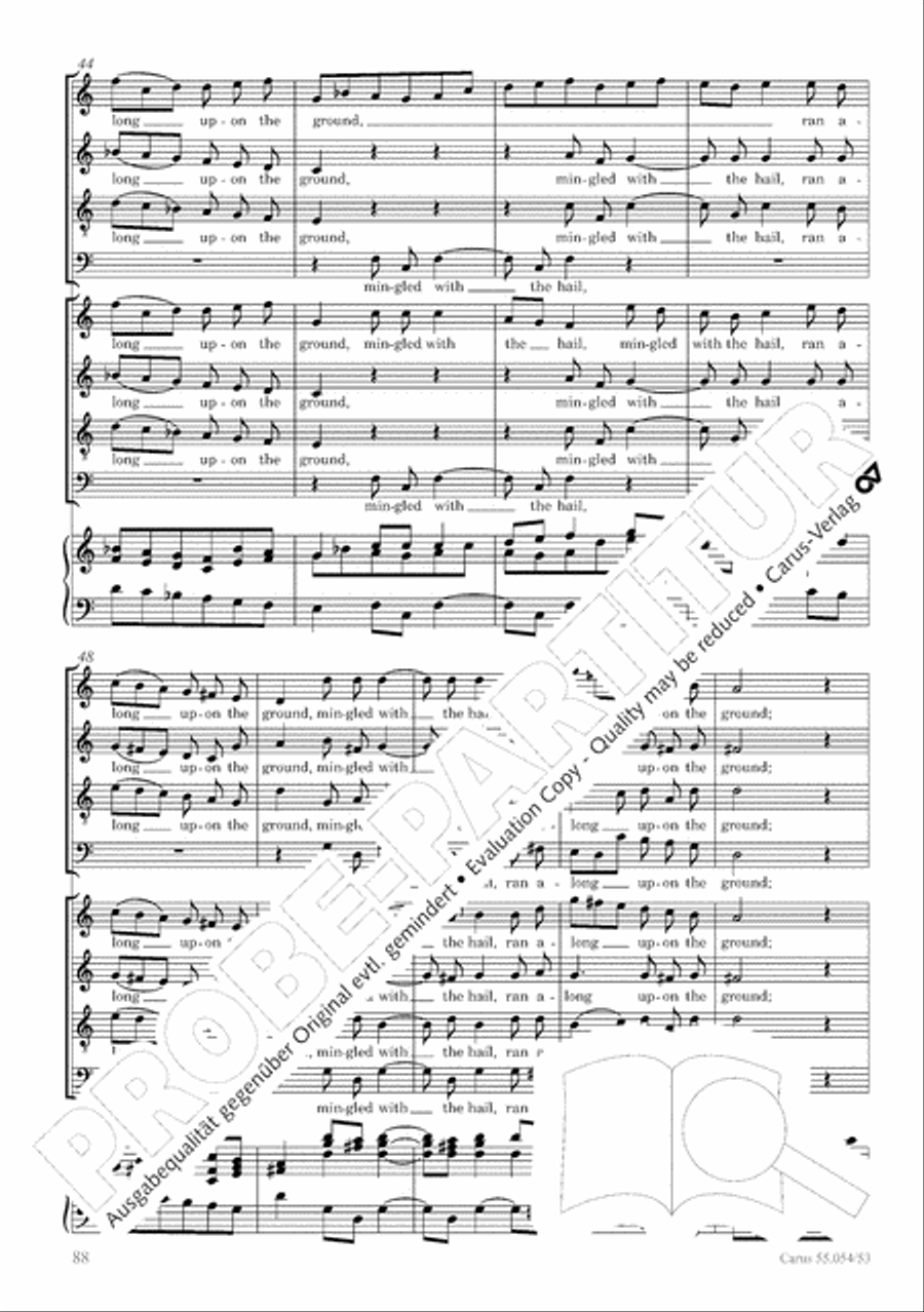 Israel in Egypt - Part I-III 4-Part scores gallery preview page 96