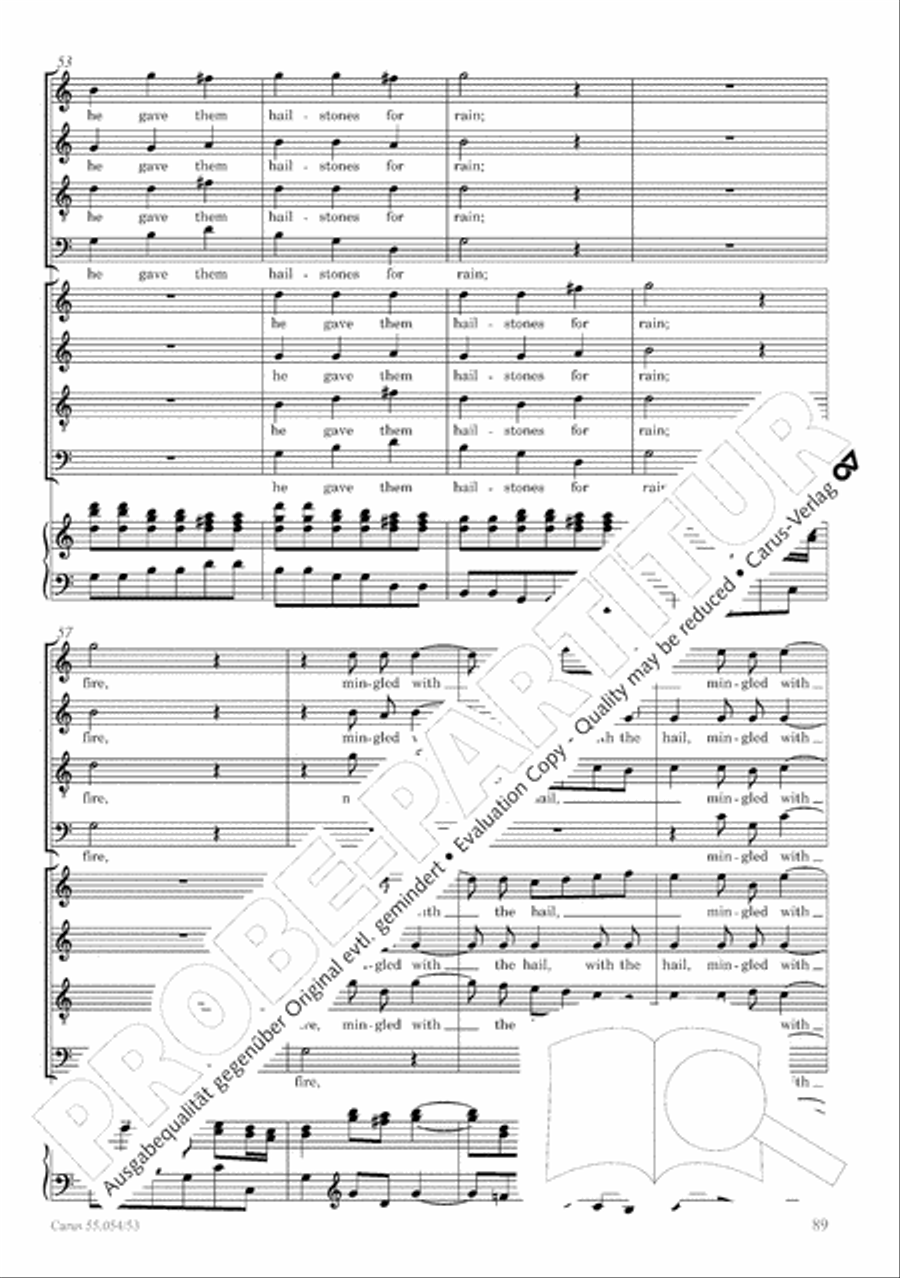 Israel in Egypt - Part I-III 4-Part scores gallery preview page 97