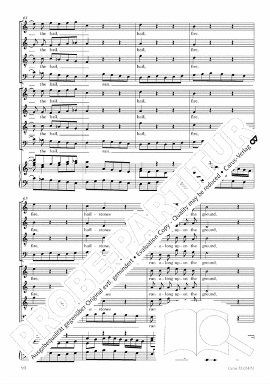 Israel in Egypt - Part I-III 4-Part scores gallery preview page 98