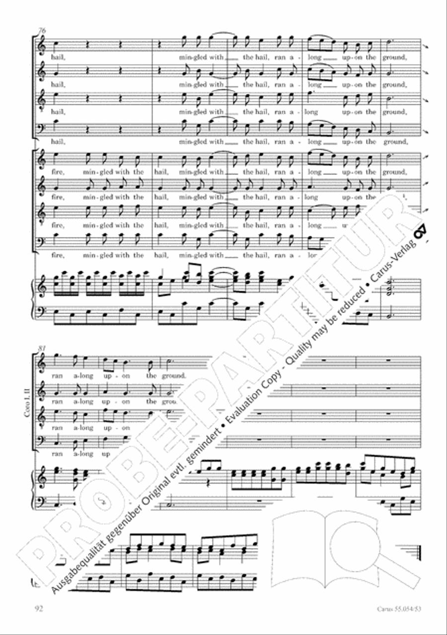 Israel in Egypt - Part I-III 4-Part scores gallery preview page 100