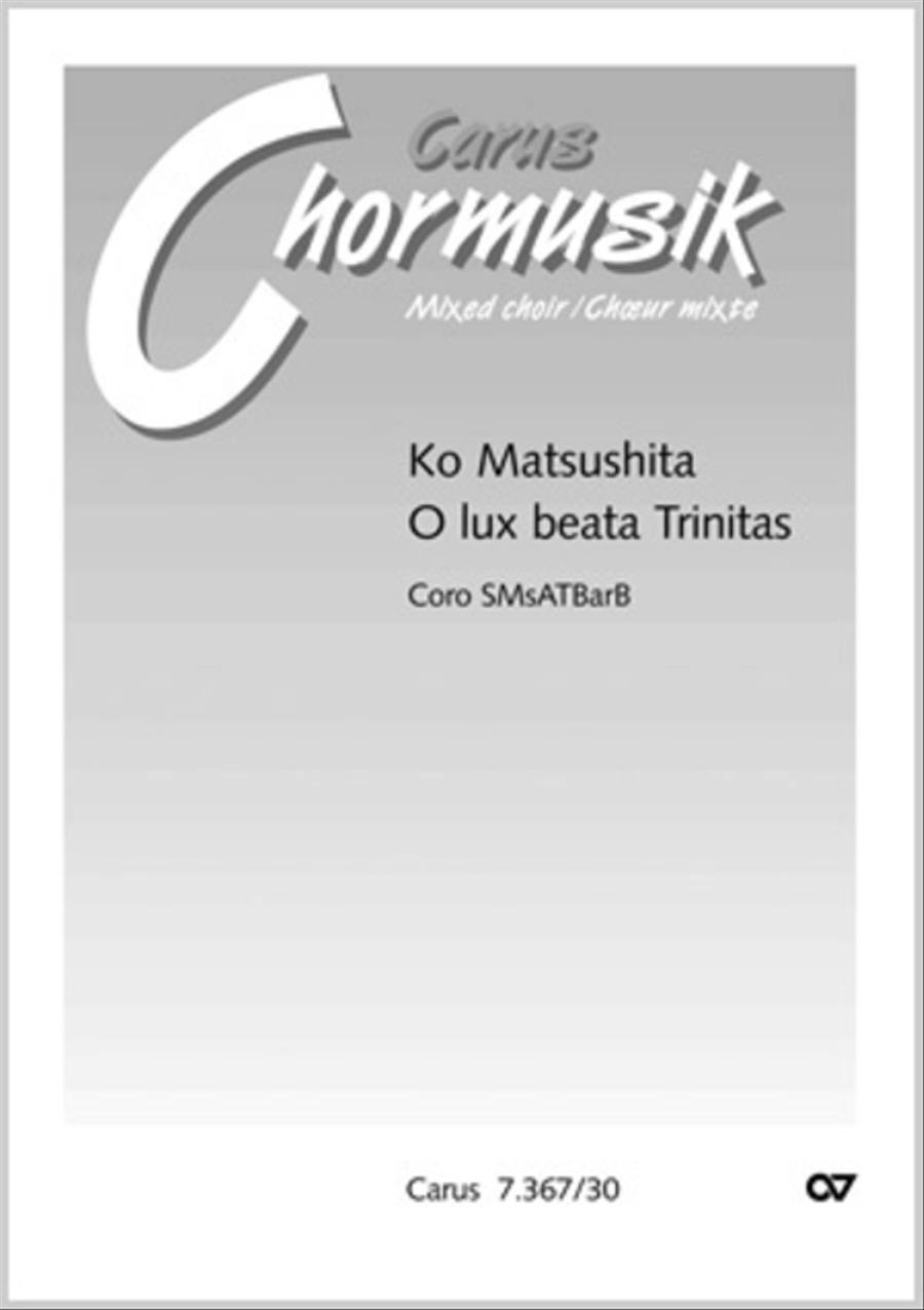 O lux beata Trinitas O lux beata Trinitas Choir scores gallery preview page 1