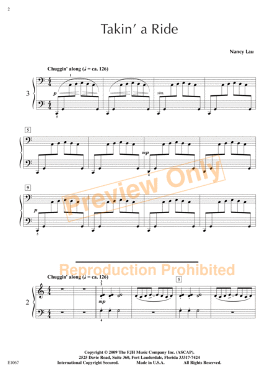 Takin' a Ride Takin' a Ride Piano Trio scores gallery preview page 3