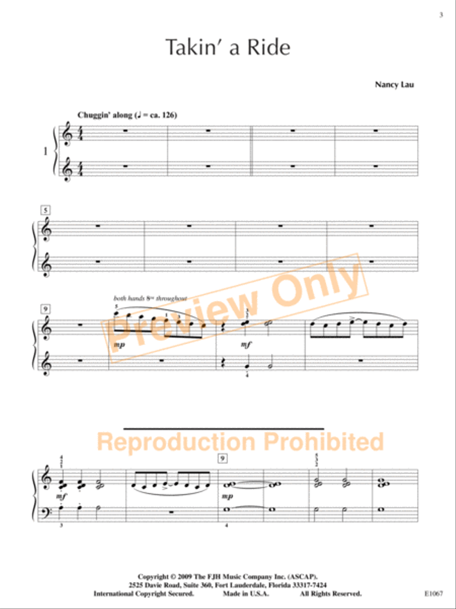 Takin' a Ride Takin' a Ride Piano Trio scores gallery preview page 4