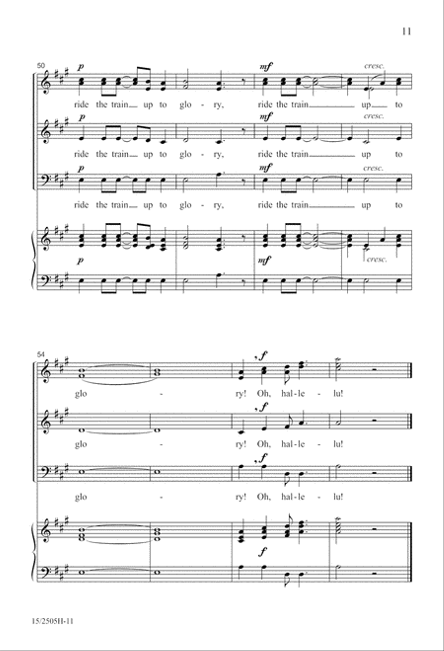 The Glory Train The Glory Train A Cappella scores gallery preview page 12