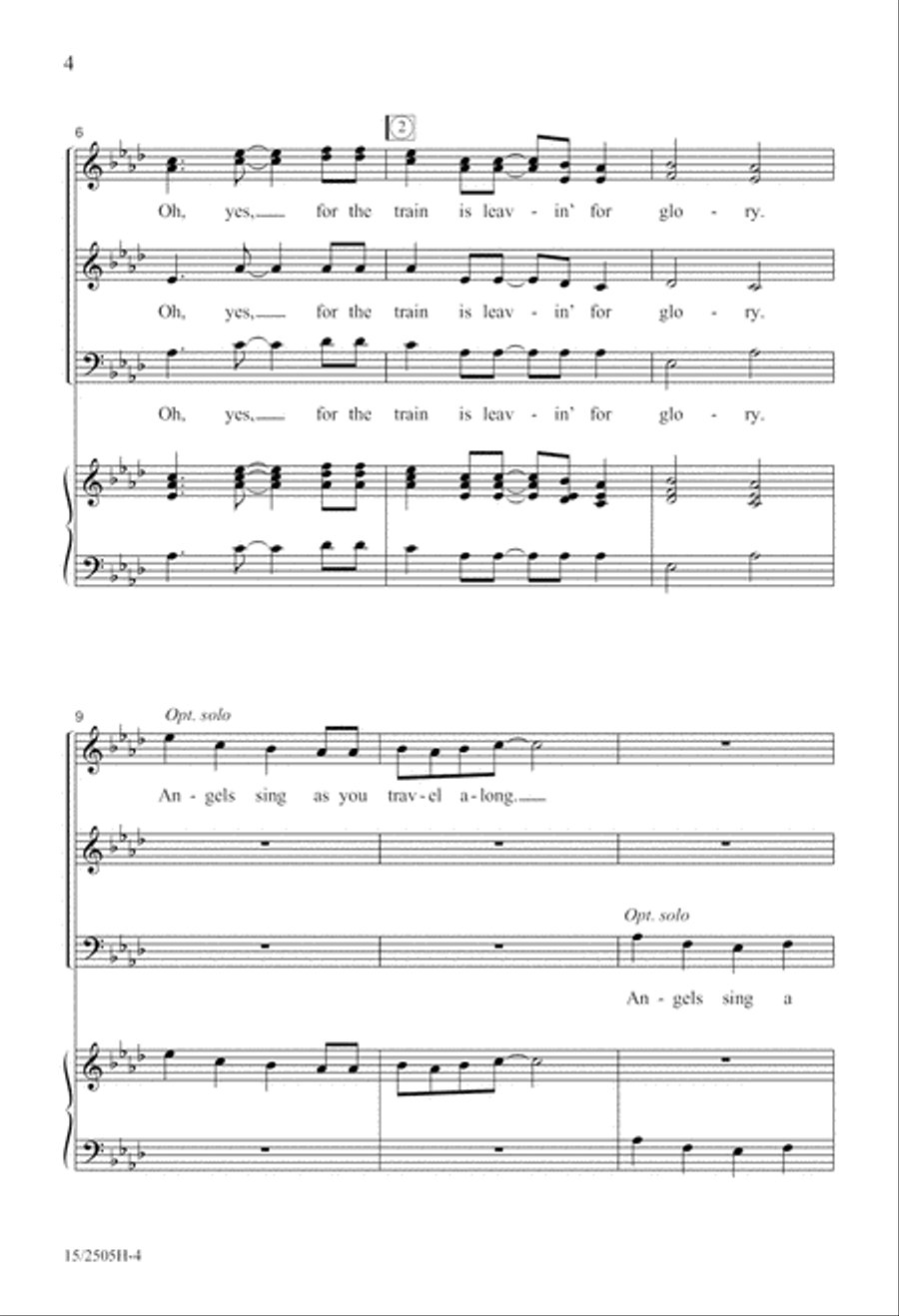 The Glory Train The Glory Train A Cappella scores gallery preview page 5