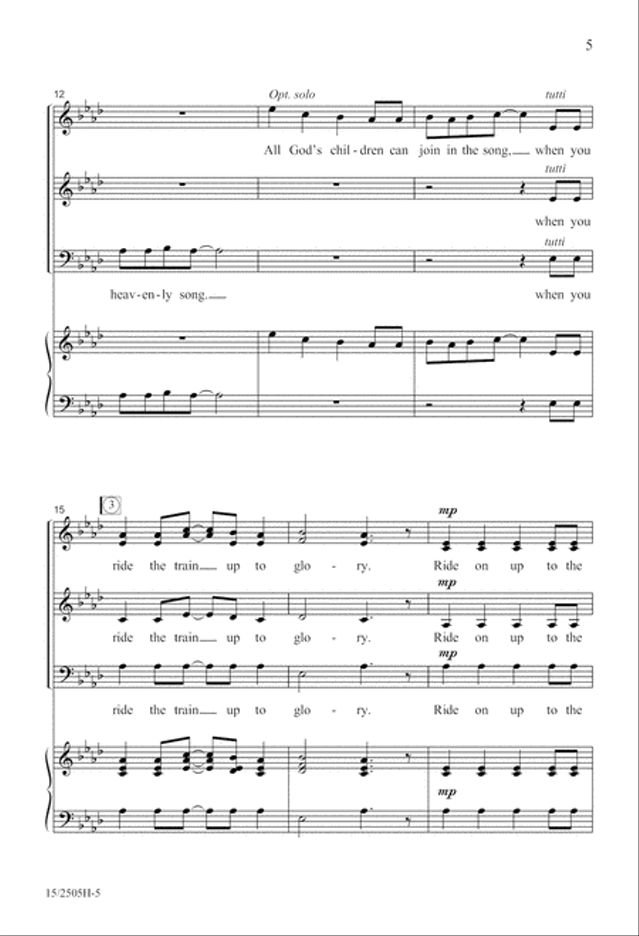 The Glory Train The Glory Train A Cappella scores gallery preview page 6
