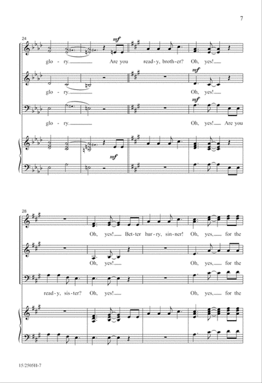 The Glory Train The Glory Train A Cappella scores gallery preview page 8