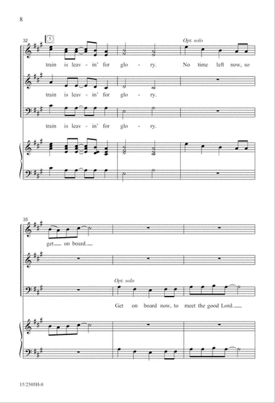 The Glory Train The Glory Train A Cappella scores gallery preview page 9