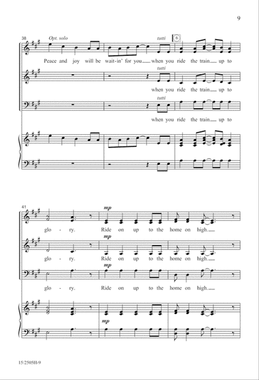 The Glory Train The Glory Train A Cappella scores gallery preview page 10