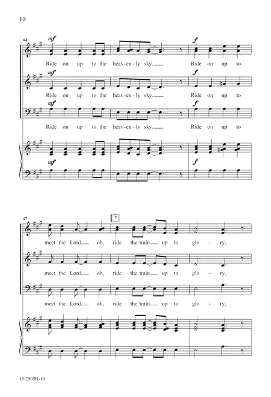 The Glory Train The Glory Train A Cappella scores gallery preview page 11