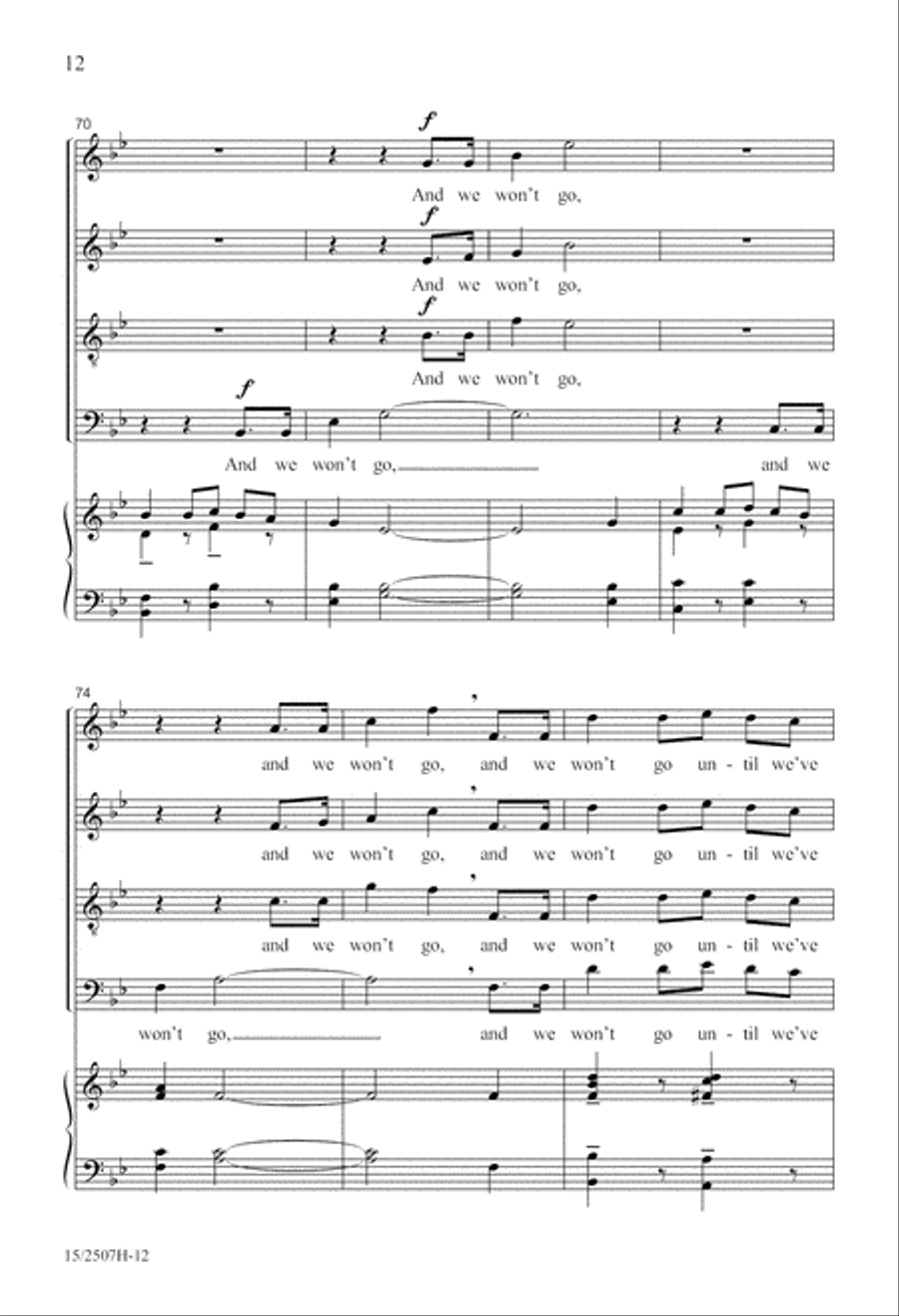 We Wish You a Merry Christmas 4-Part scores gallery preview page 13