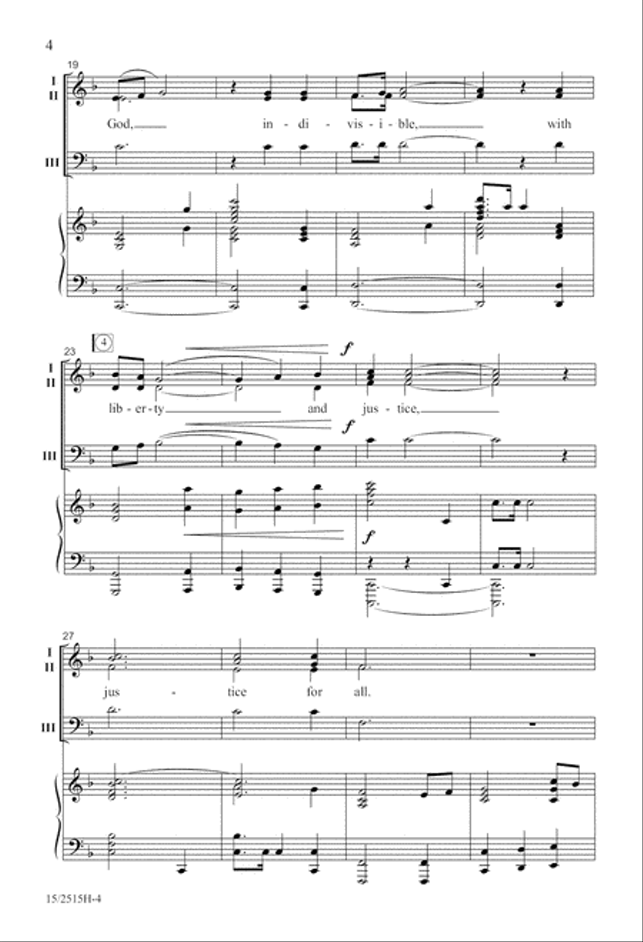 The Pledge of Allegiance The Pledge of Allegiance 3-Part scores gallery preview page 5
