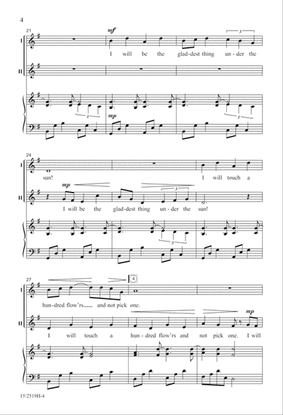Afternoon on a Hill Afternoon on a Hill 2-Part scores gallery preview page 5