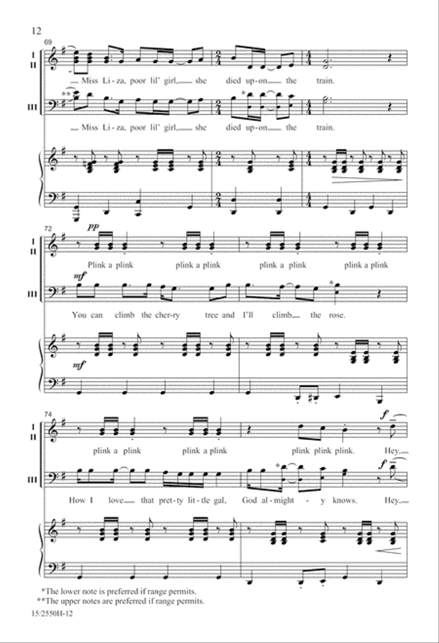 Folk Song Jubilee Folk Song Jubilee 3-Part scores gallery preview page 13
