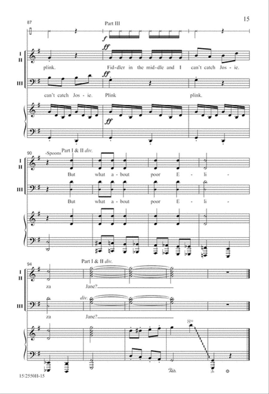 Folk Song Jubilee Folk Song Jubilee 3-Part scores gallery preview page 16