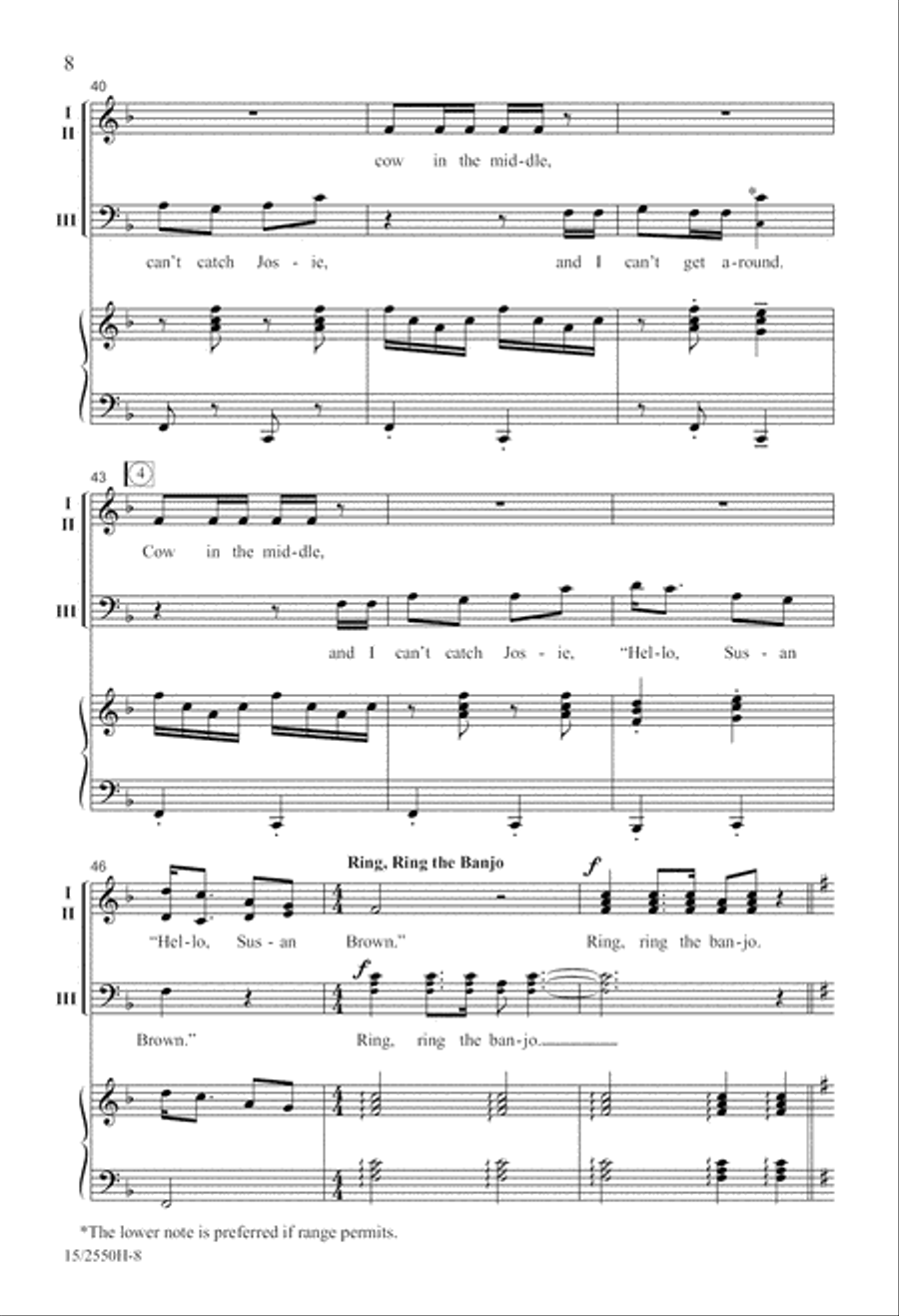 Folk Song Jubilee Folk Song Jubilee 3-Part scores gallery preview page 9