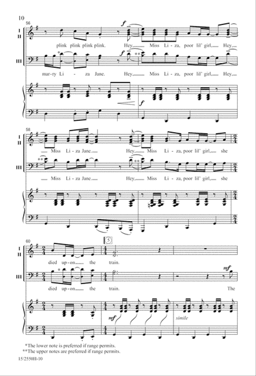 Folk Song Jubilee Folk Song Jubilee 3-Part scores gallery preview page 11