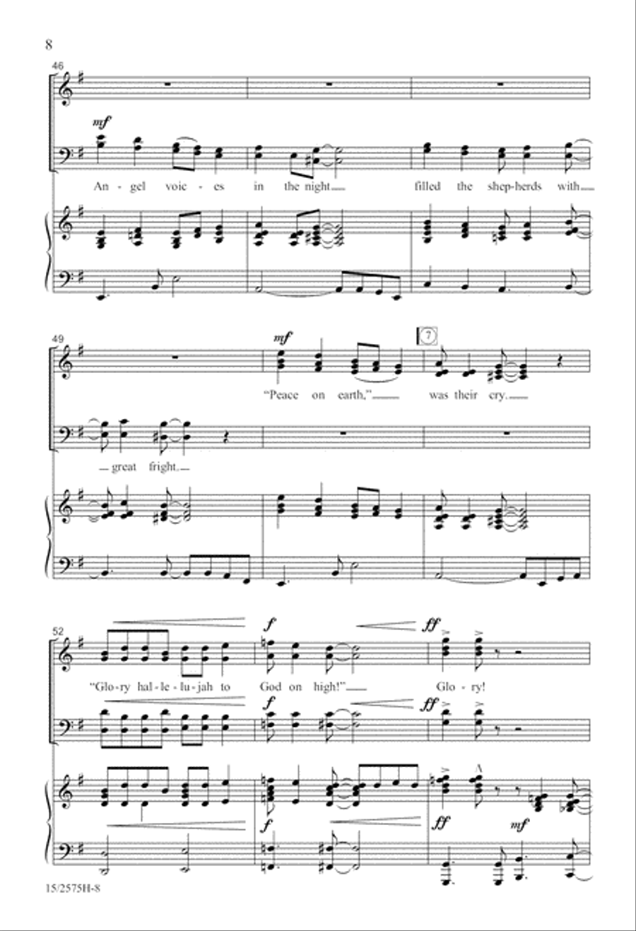 Baby Born a King Baby Born a King 4-Part scores gallery preview page 9