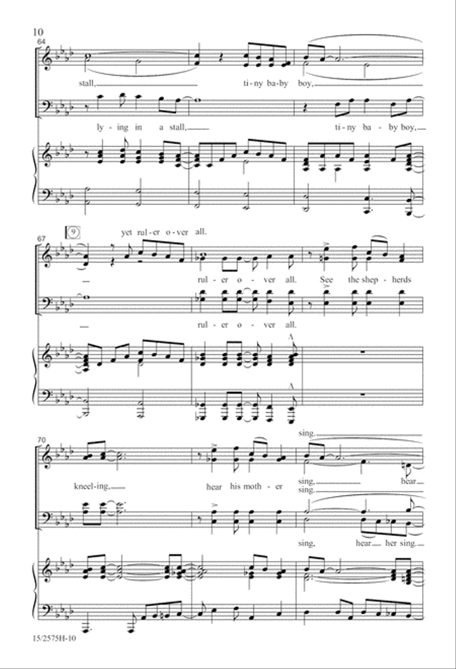 Baby Born a King Baby Born a King 4-Part scores gallery preview page 11