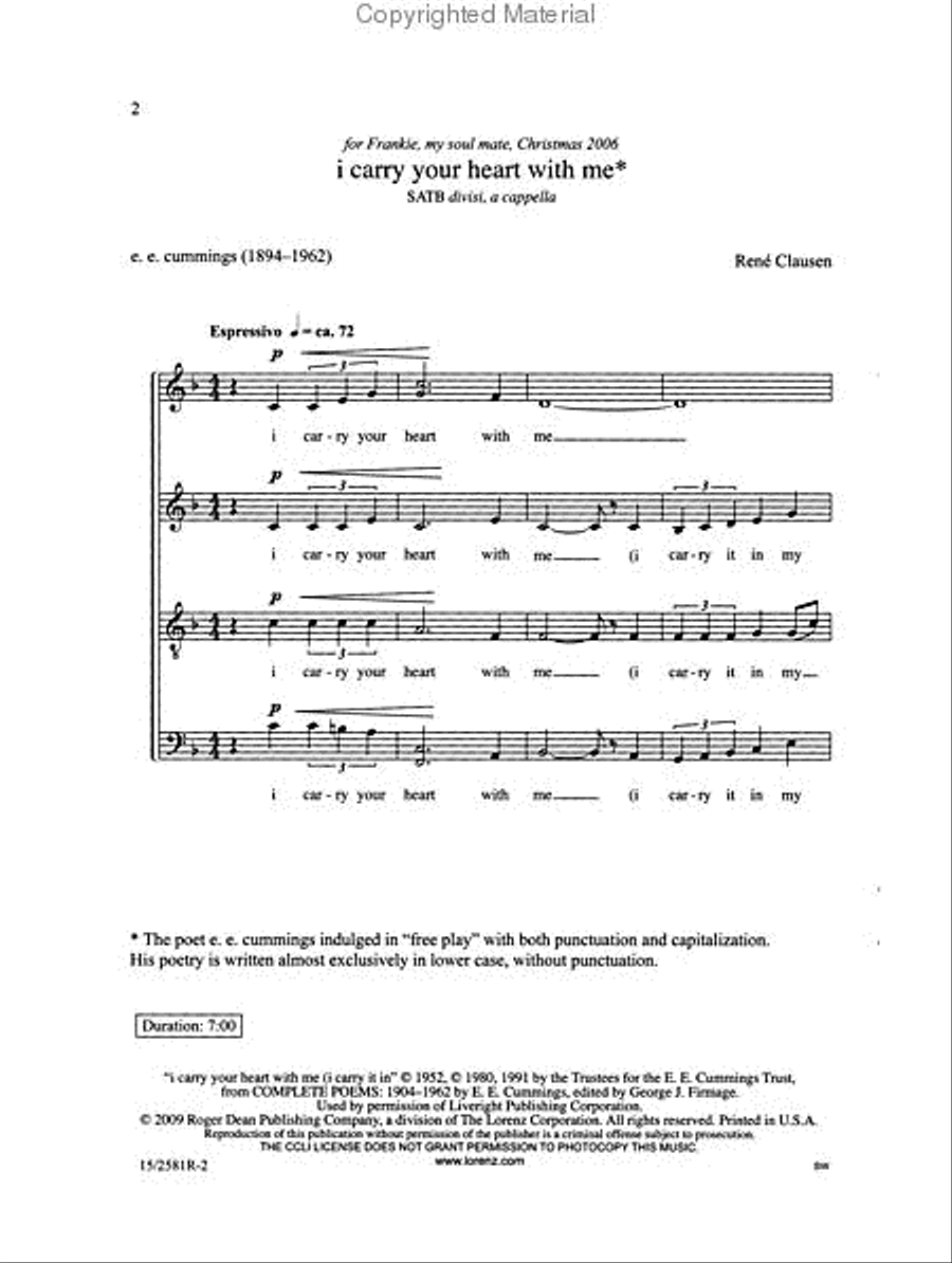 I Carry Your Heart with Me Divisi scores gallery preview page 2