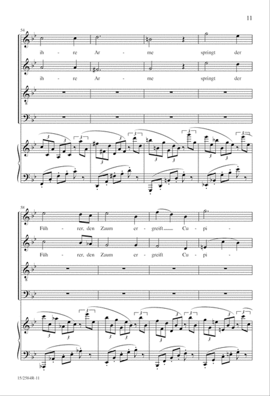 Der Abend (The Evening) Der Abend (The Evening) 4-Part scores gallery preview page 12