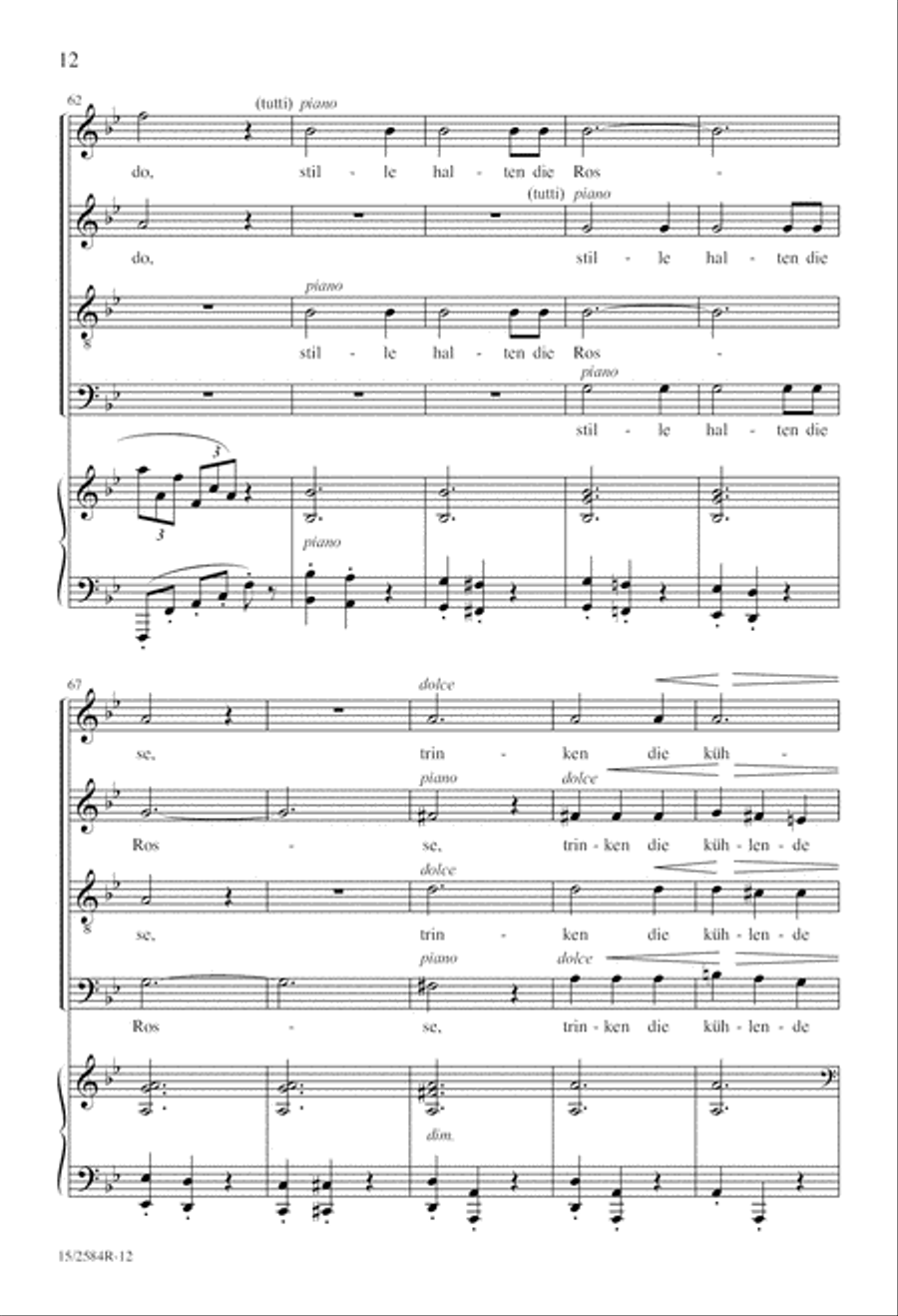 Der Abend (The Evening) Der Abend (The Evening) 4-Part scores gallery preview page 13