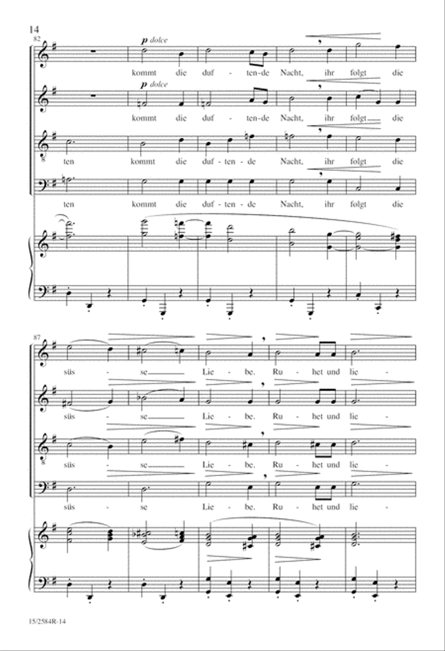 Der Abend (The Evening) Der Abend (The Evening) 4-Part scores gallery preview page 15