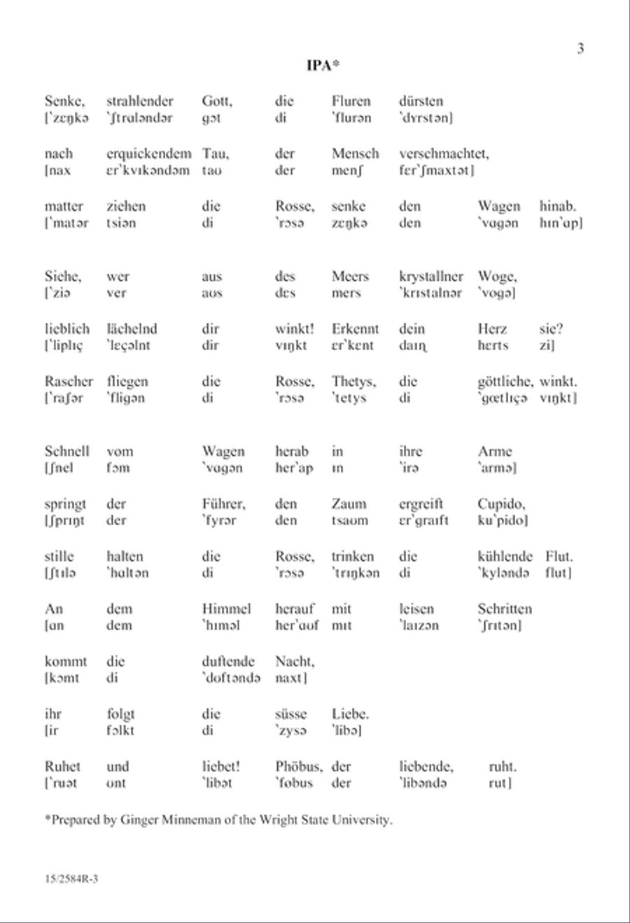 Der Abend (The Evening) Der Abend (The Evening) 4-Part scores gallery preview page 4