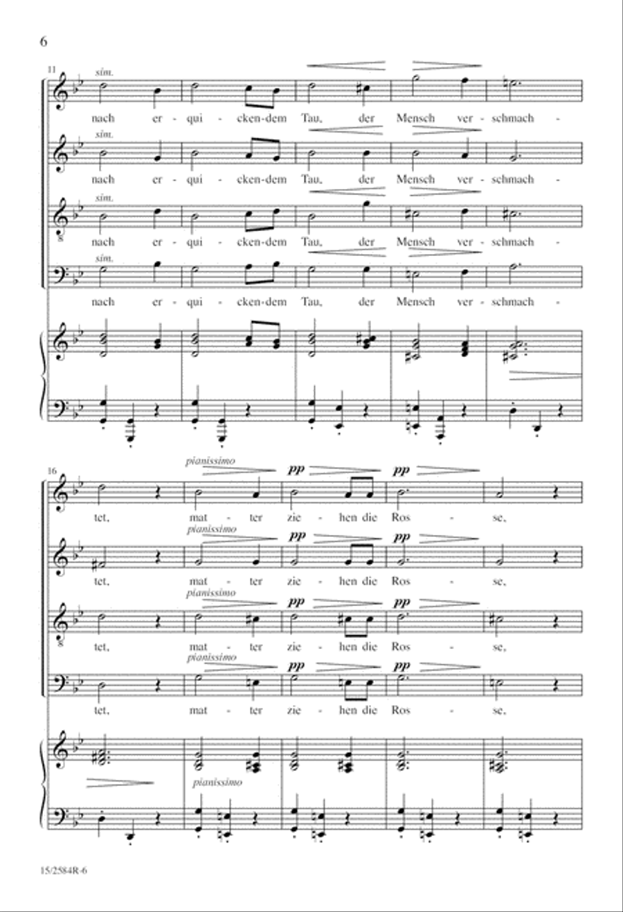 Der Abend (The Evening) Der Abend (The Evening) 4-Part scores gallery preview page 7