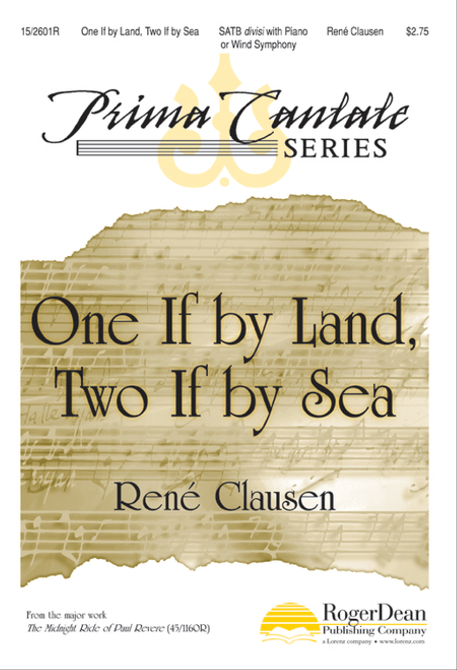 One If by Land, Two If by Sea 4-Part scores gallery preview page 1