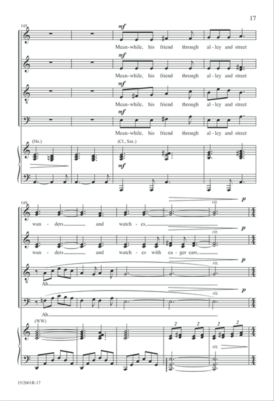 One If by Land, Two If by Sea 4-Part scores gallery preview page 18