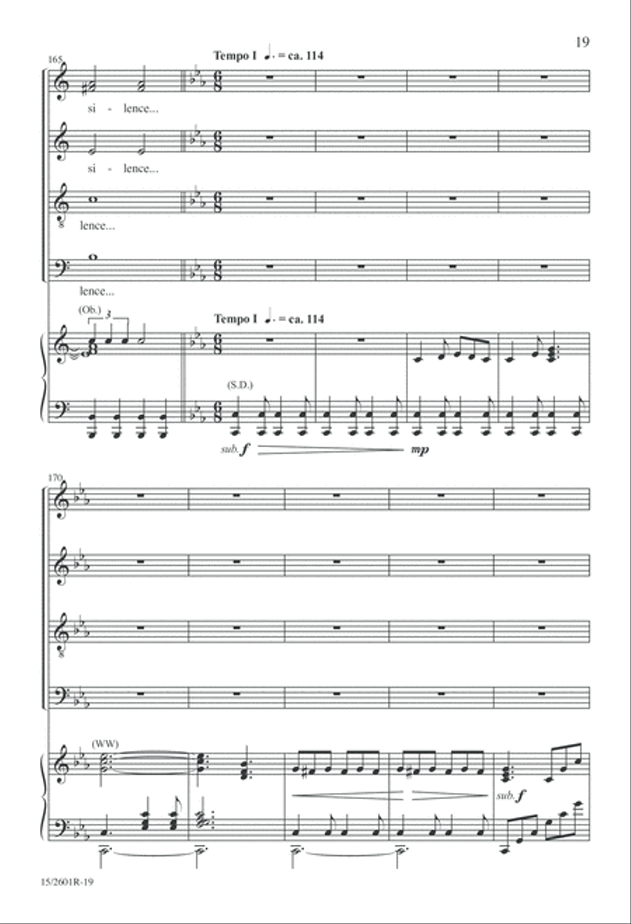 One If by Land, Two If by Sea 4-Part scores gallery preview page 20
