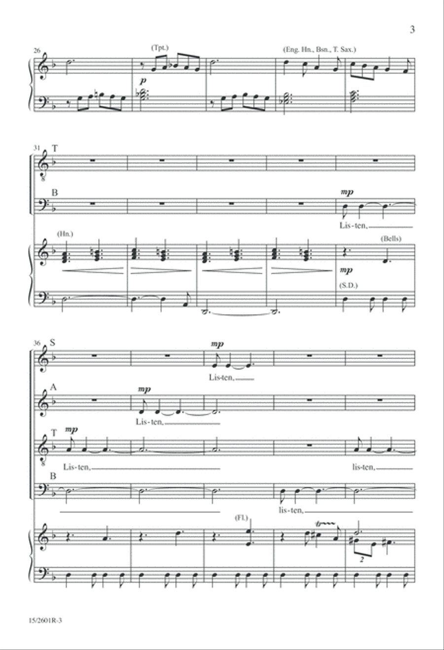 One If by Land, Two If by Sea 4-Part scores gallery preview page 4