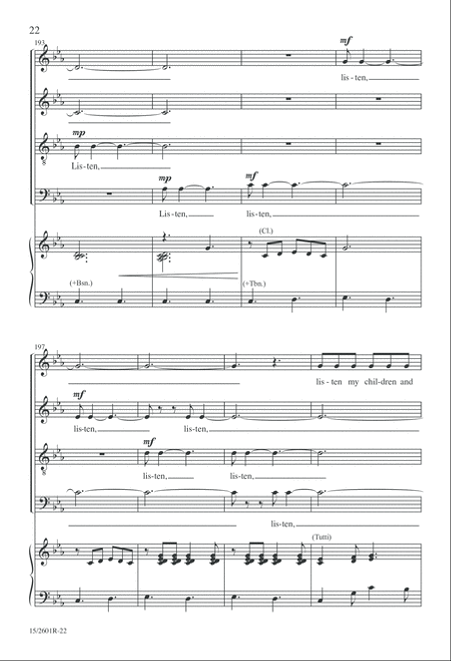 One If by Land, Two If by Sea 4-Part scores gallery preview page 23