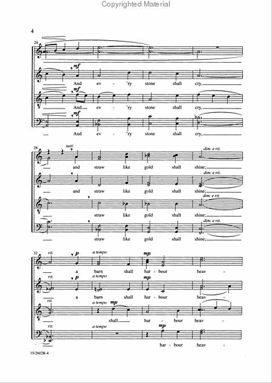 A Stable-lamp Is Lighted Divisi scores gallery preview page 3