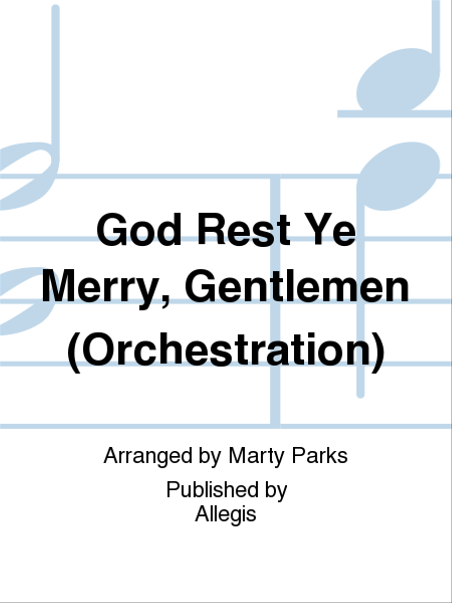 God Rest Ye Merry, Gentlemen (Orchestration) 4-Part scores gallery preview page 1