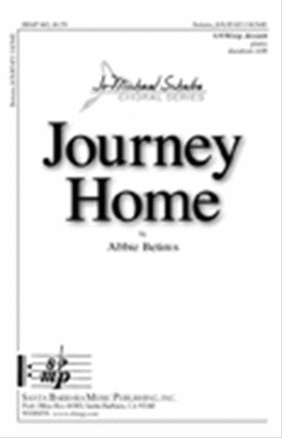 Journey Home - SATB Octavo 4-Part scores gallery preview page 1